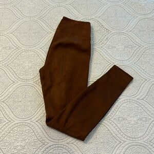 WHBM faux suede runway leggings